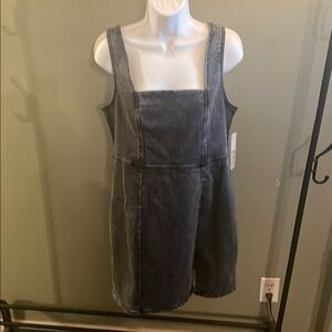 No Boundaries Black Sleeveless Square Neck Mini Sundress
